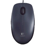 Logitech M90 - Mouse - per destrorsi e per sinistrorsi - ottica - cablato - USB
